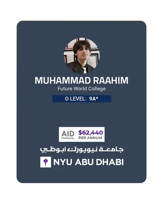 Muhammad Raahim - NYU Abu Dhabi