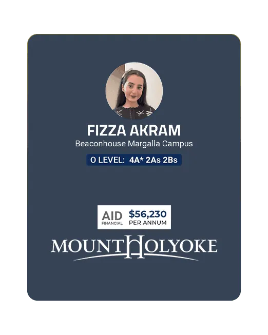 Fizza Akram - Mount Holyoke