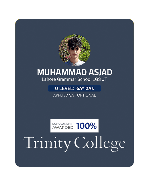 Muhammad Asjad - Trinity College