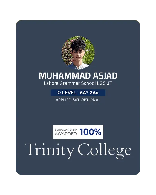 Muhammad Asjad - Trinity College