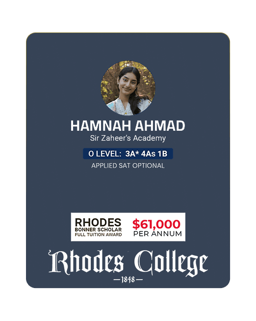 Hamnah Ahmad - Rhodes College