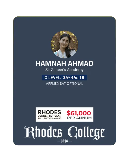 Hamnah Ahmad - Rhodes College